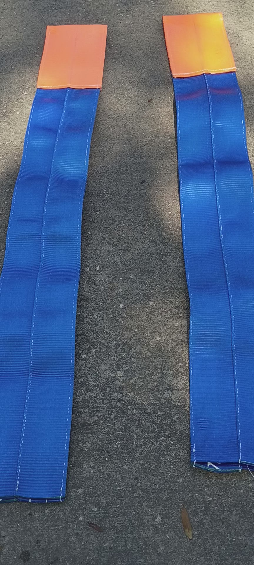 jioyoseire Forklift Fork Covers – 48"-60" L x 3"-7" W – Blue/Orange