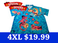 Camisa manga corta | Estampados de dragones | Size 4XL