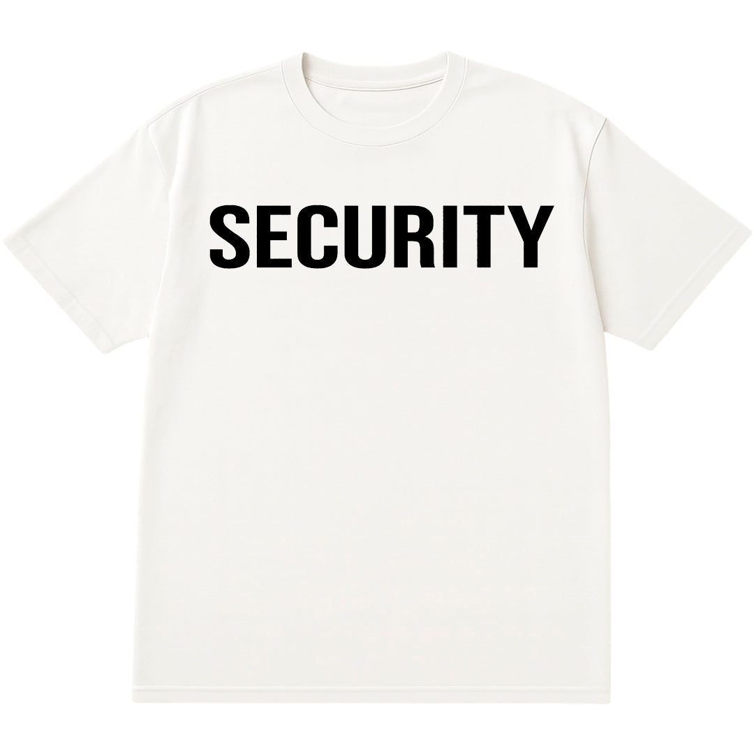 T-shirt | SECURITY | Size XL, 2XL, 3XL, 4XL, 5XL, 6XL | 100% COTTON