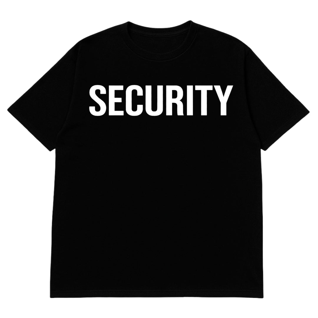 T-shirt | SECURITY | Size XL, 2XL, 3XL, 4XL, 5XL, 6XL | 100% COTTON
