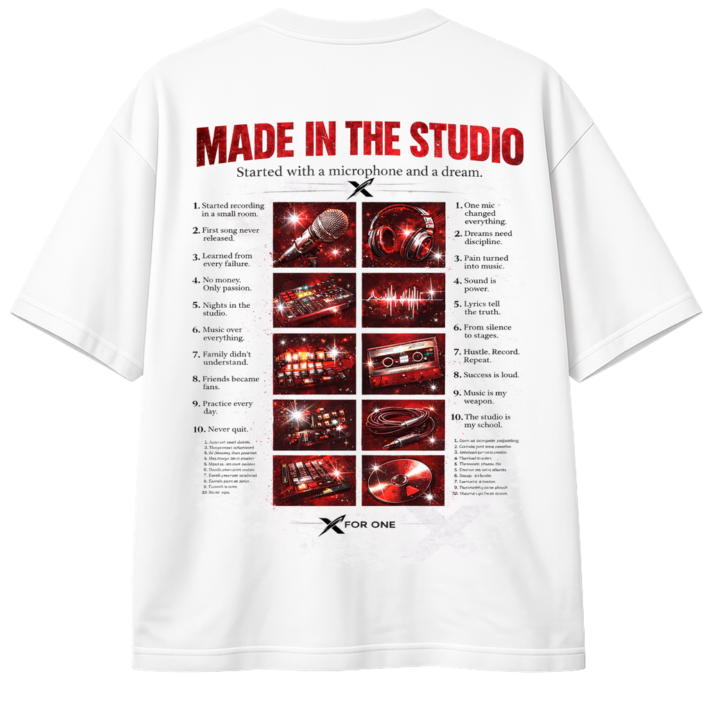 Made In The Studio – X For One Streetwear Tee