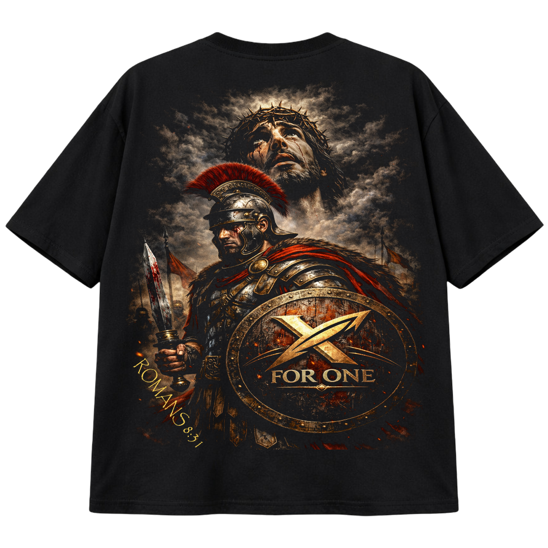 He is With Us – Soldier Tee | Romans 8:31 | X For One