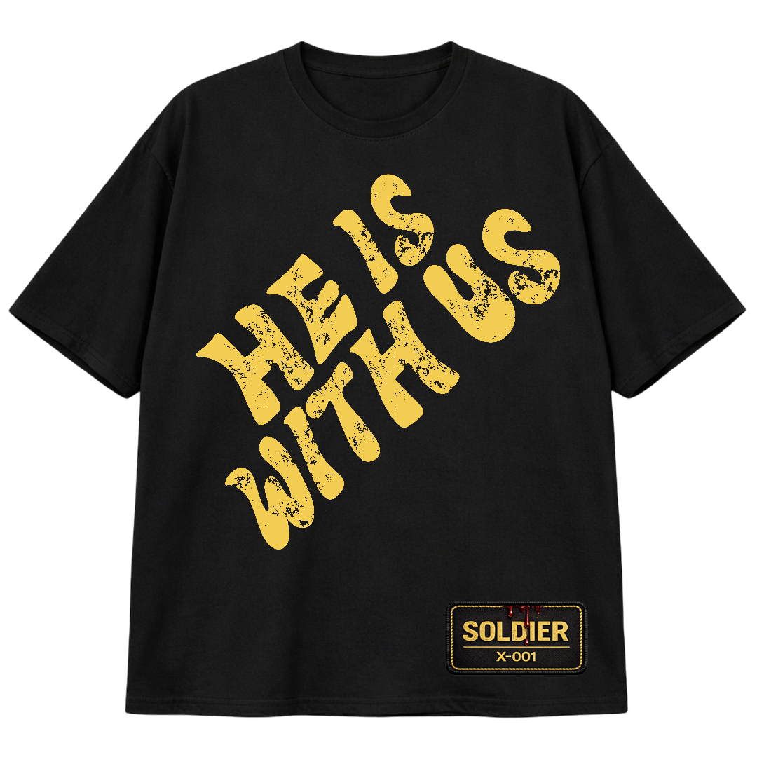 He is With Us – Soldier Tee | Romans 8:31 | X For One