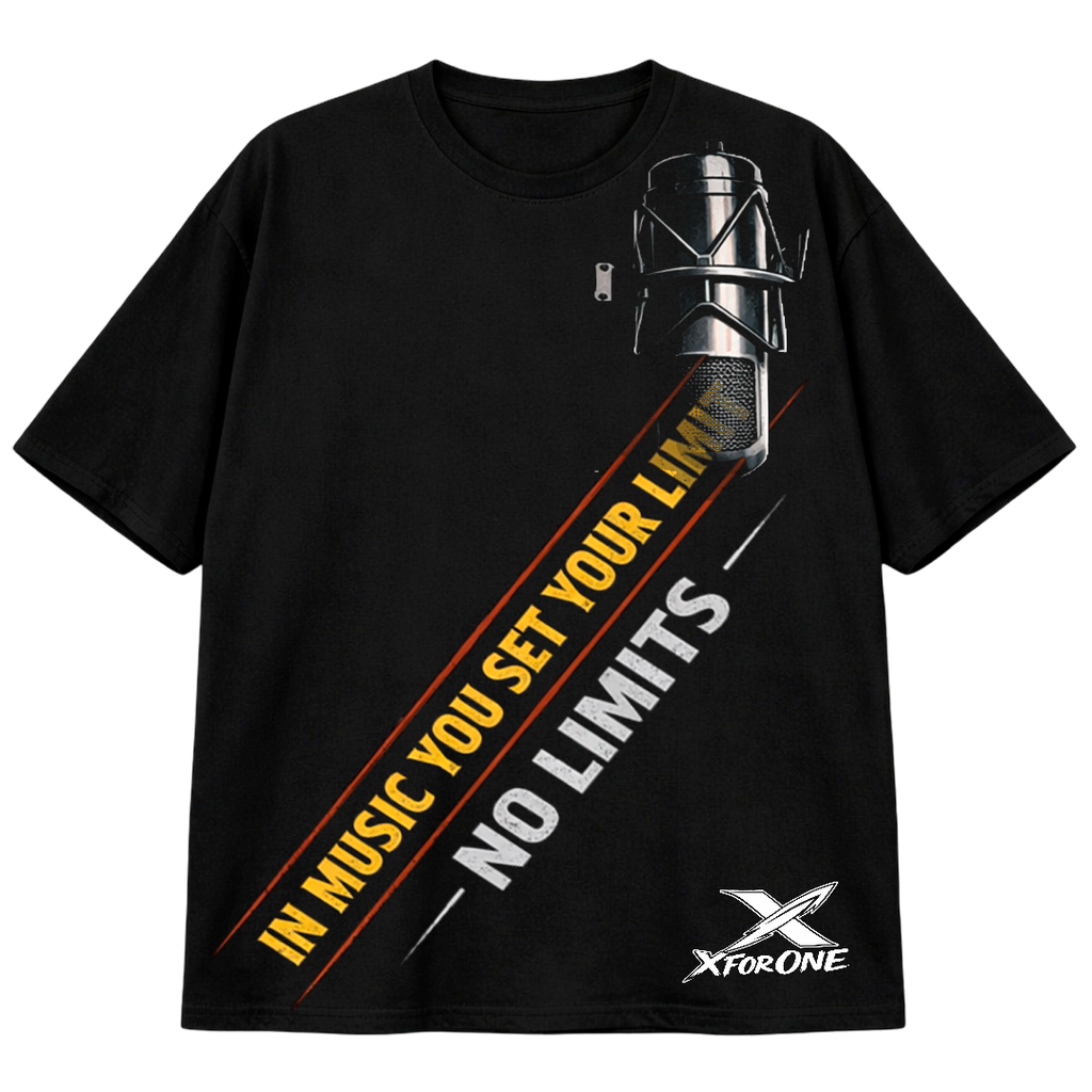 X For One Your Limits Graphic T-Shirt – Plus Size XL-10XL – Music Studio