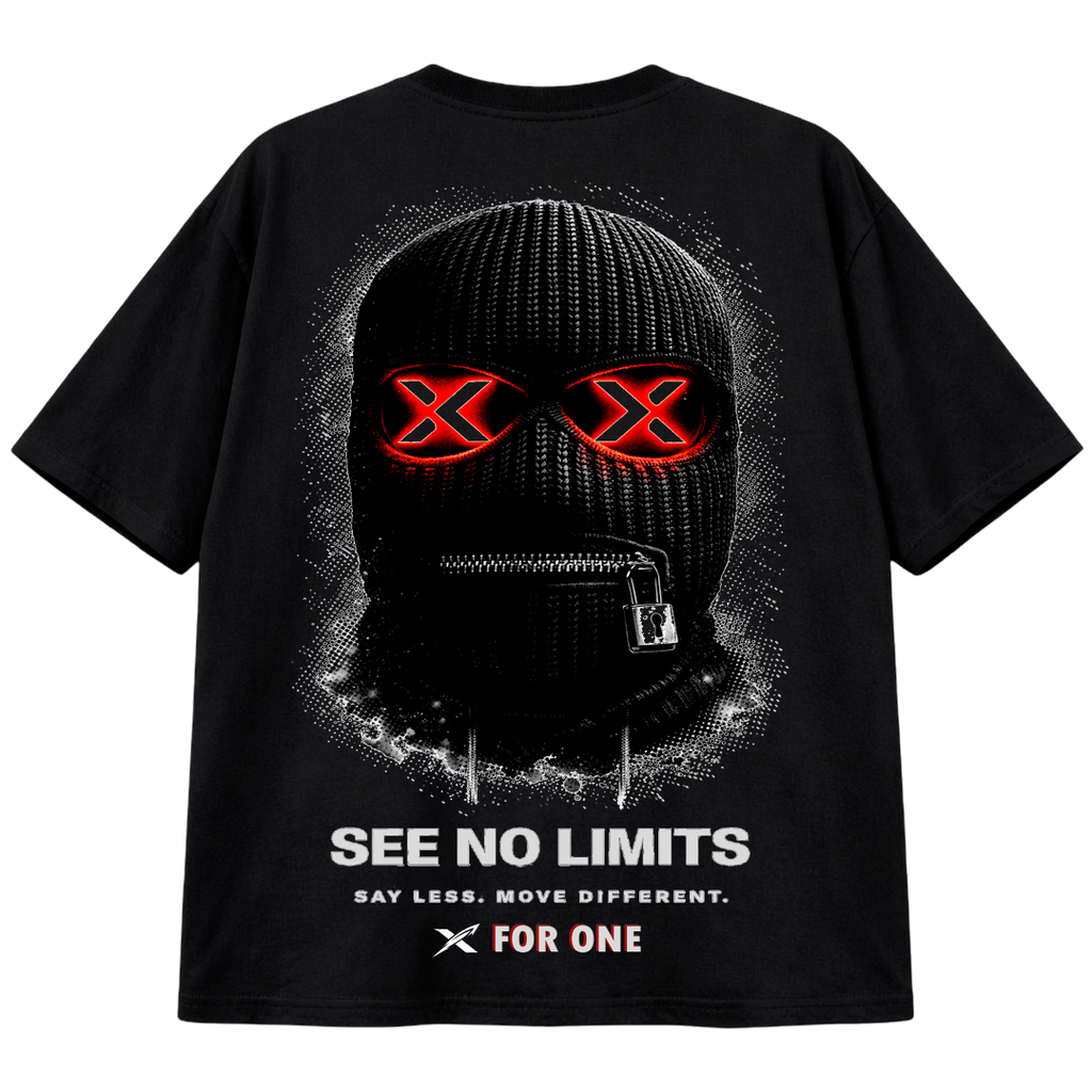 X For One Locked Graphic T-Shirt – Plus Size XL-10XL – See No Limits