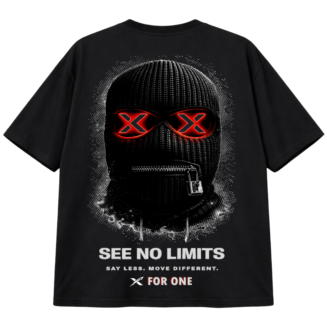 X For One Locked Graphic T-Shirt – Plus Size XL-10XL – See No Limits