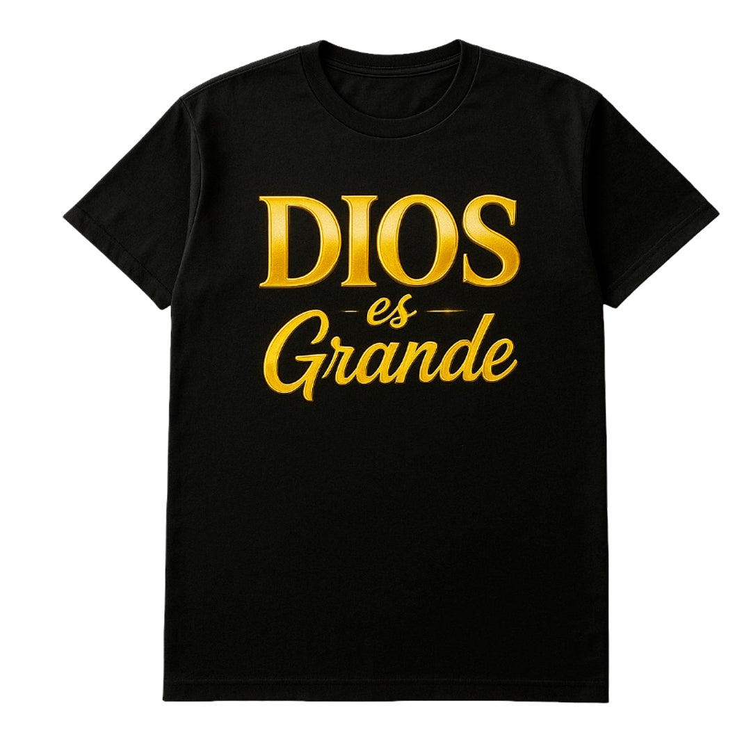T-shirt | Dios es Grande | Size XL, 2XL, 3XL, 4XL, 5XL, 6XL | 100% COTTON