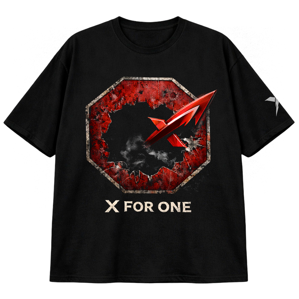 NO STOP Streetwear Tee – X FOR ONE Plus Size Collection