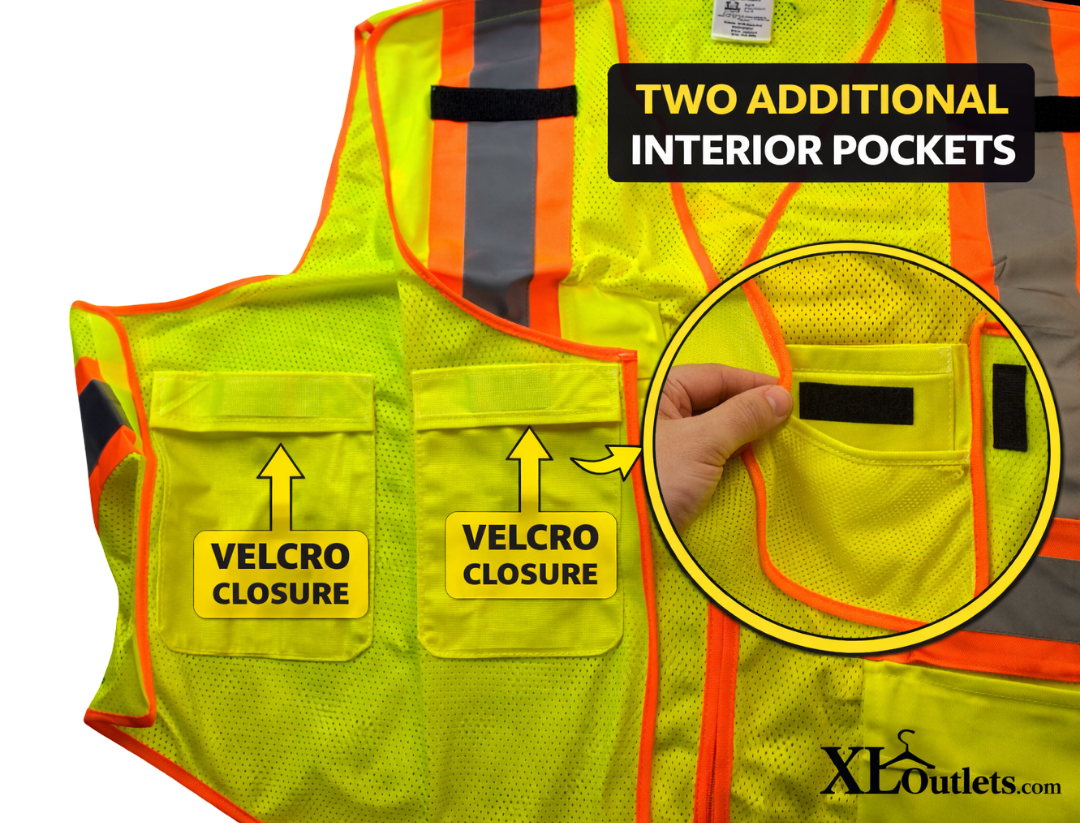 Chaleco de Seguridad 4XL a 5XL– Alta Visibilidad