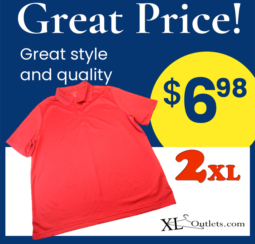 Polo Marca George 100% Polyester Size 2XL | 2XG