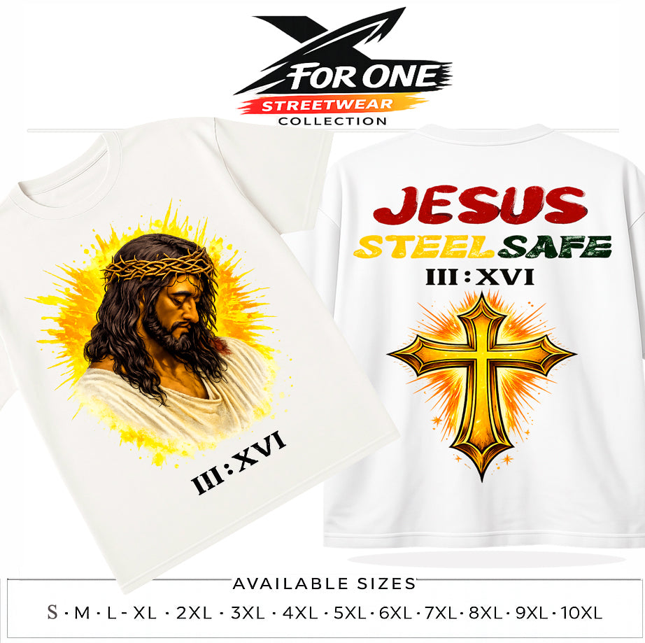 Jesus Steel Safe III:XVI – Camiseta Streetwear X For One